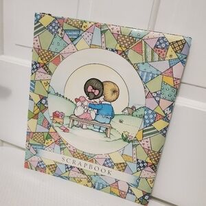 Vintage 1973 Joan Walsh Anglund Scrapbook with Patchwork Design